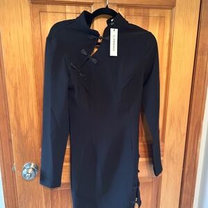 Prom 95 NWT Commense Black Mini Faux Leather Bows Small